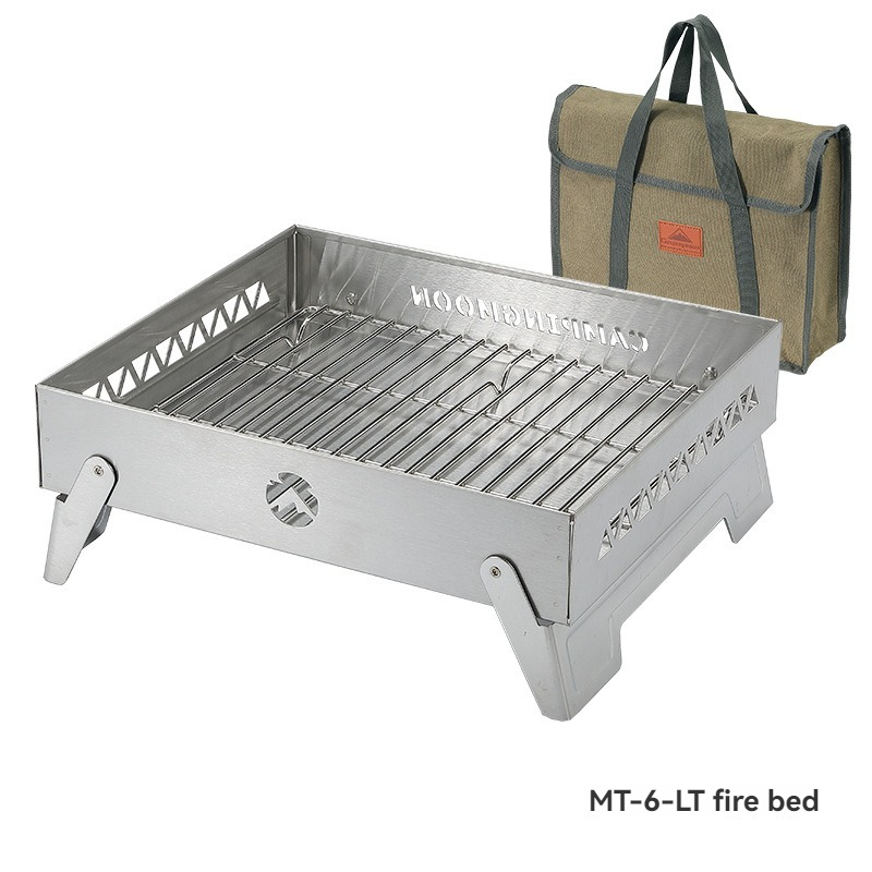 Outdoor Daybed Furniture - CAMPINGMOON MT-6-LT Outdoor Edelstahl Feuerstelle Camping
