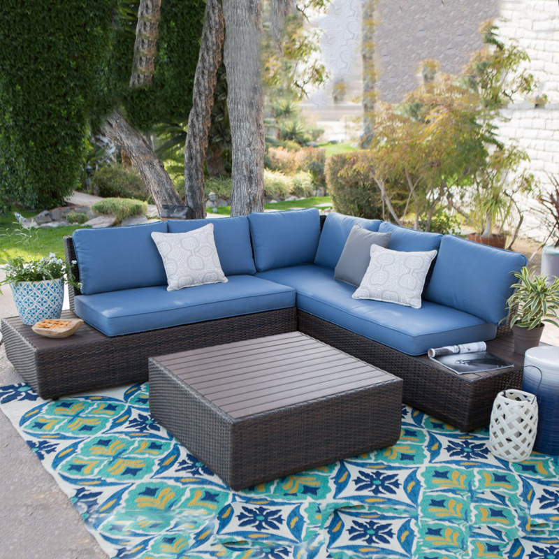 Outdoor-Sofa, Rattan-Gartenmöb – Outdoor Furniture Metal Chairs Bewertung und Preis
